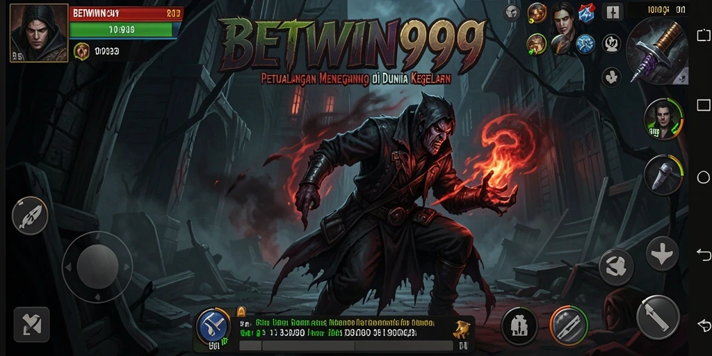 Tangkapan layar menunjukkan suasana menyeramkan dalam permainan BETWIN999.
