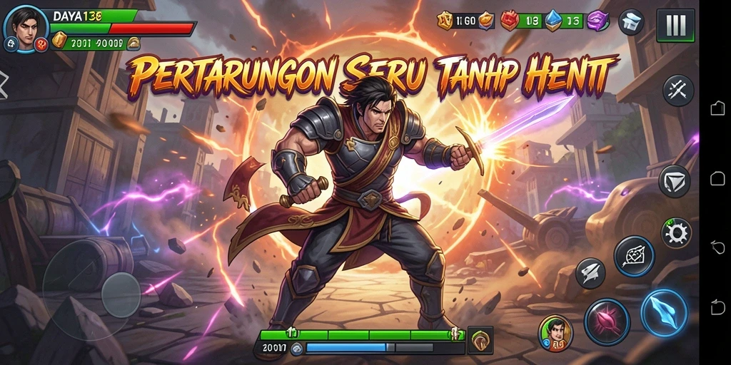 Tangkapan layar dari pertempuran seru di DAYA138.