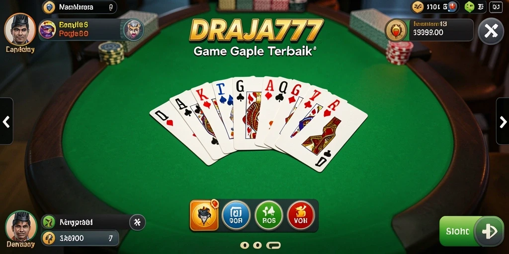Tampilan gameplay Gaple yang menarik di DRAJA777