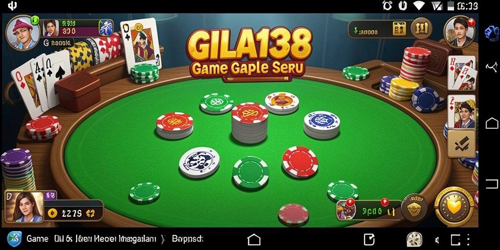 Tampilan utama GILA138 dengan gameplay Gaple yang seru.