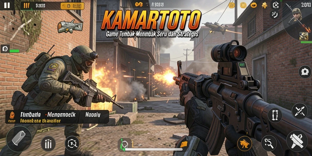 Tampilan gameplay KAMARTOTO yang menegangkan dan realistis.