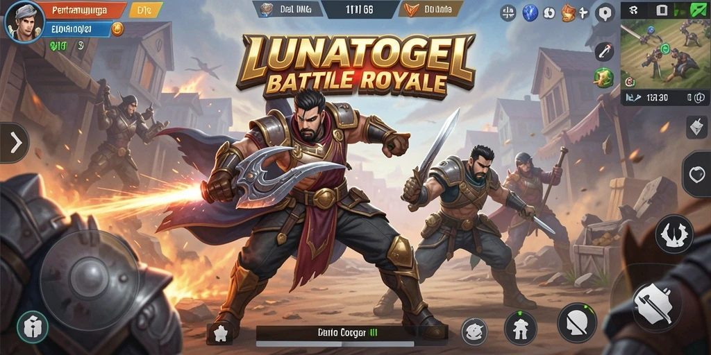 Gameplay Battle Royale yang intens dan mendebarkan dari LUNATOGEL.