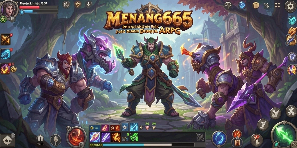 Tampilan epik dari pertempuran di dunia fantasi MENANG666.