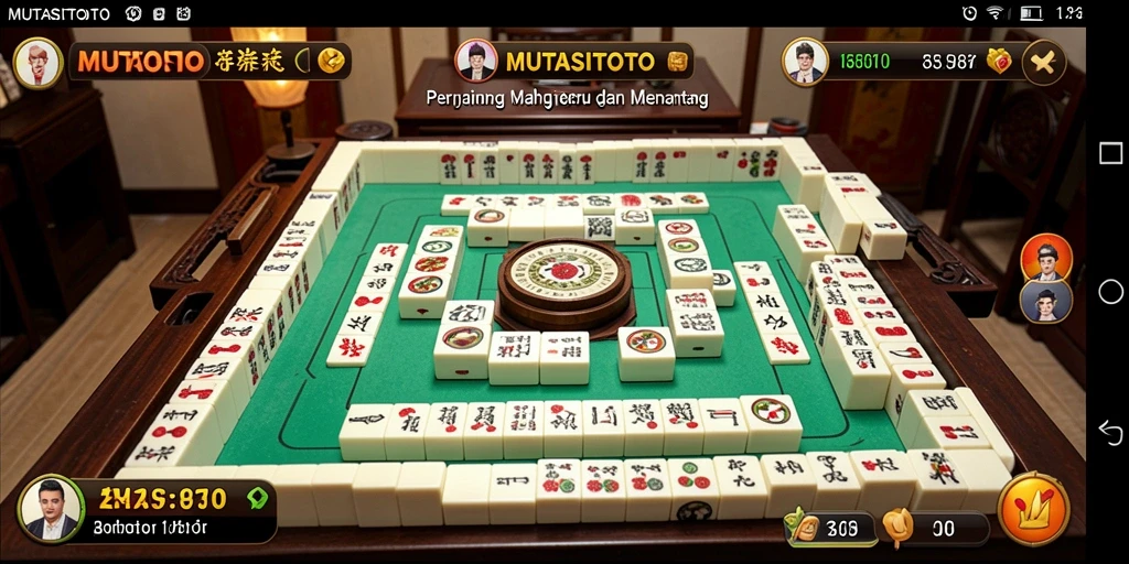 Screenshot gameplay MUTASITOTO menampilkan suasana permainan Mahjong yang seru.