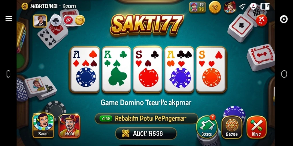 Tampilkan gameplay seru SAKTI77 dalam permainan Domino.