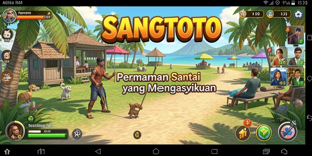 Screenshot gameplay SANGTOTO yang menyenangkan dan penuh warna.