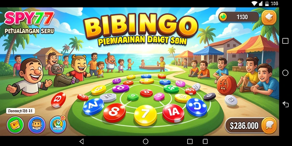 Tampilan gameplay seru dalam permainan Bingo SPY77.