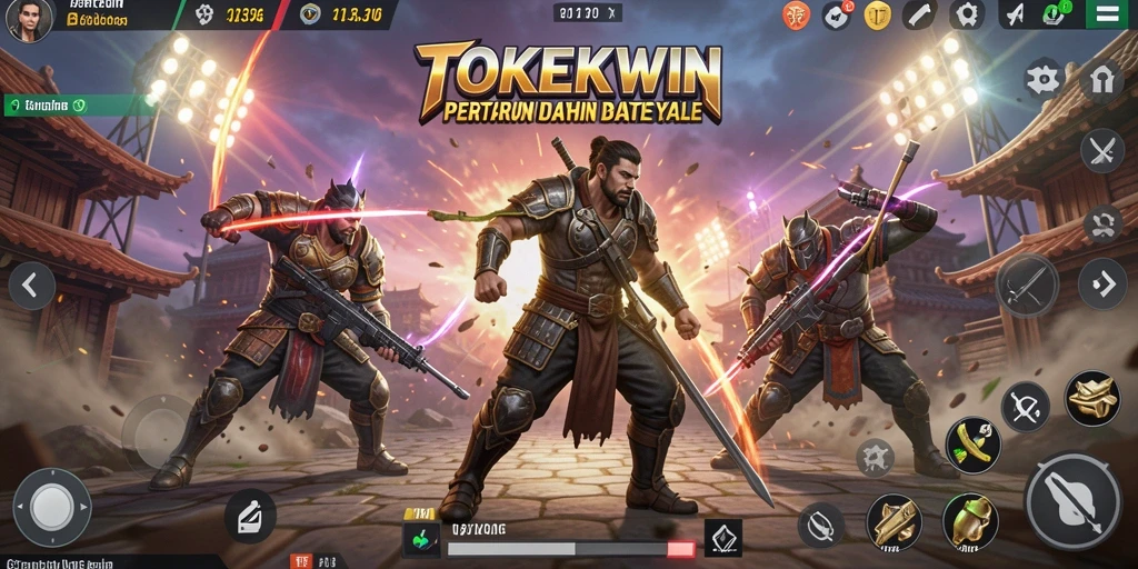 Gameplay menarik di TOKEKWIN dengan pertempuran seru dalam Battle Royale.