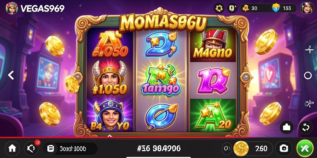 Tampilan gameplay VEGAS969 yang mendebarkan dan berwarna-warni.